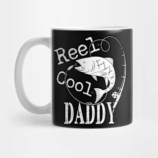 Reel Cool Dad Funny Word Pun Fishing Fathers Day T Shirt DADDY Mug